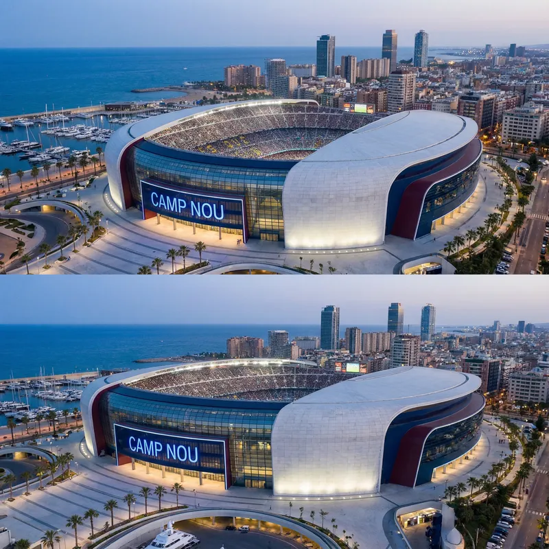 Majestic Camp Nou Stadium for 200,000 Spectators Majestic Camp Nou Stadium for 200,000 Spectators