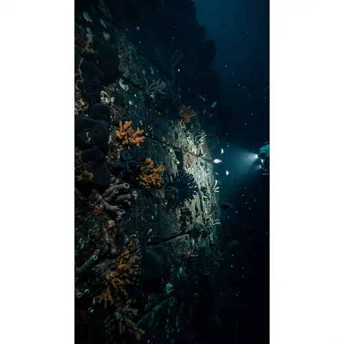 Wall in the Depths of the Ocean