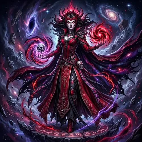 Scarlet Witch and Lady Death Fusion Art