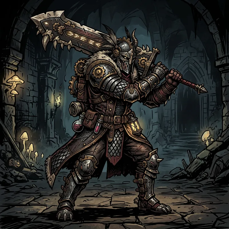 2D Character for Platform Game in Darkest Dungeon Style
