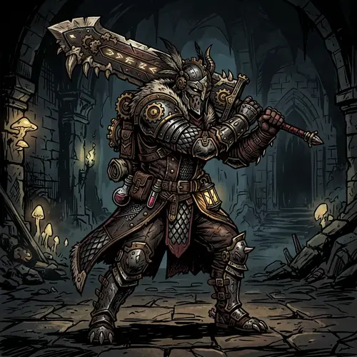 2D Character for Platform Game in Darkest Dungeon Style