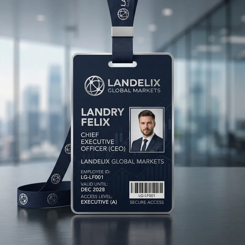Corporate CEO Badge Design | Landelix Global Markets