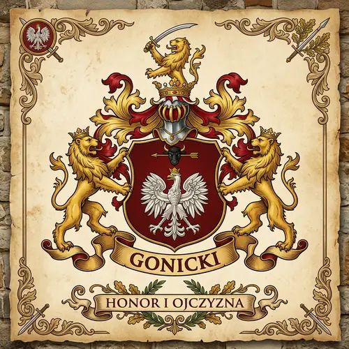 GONICKI Family Crest Design