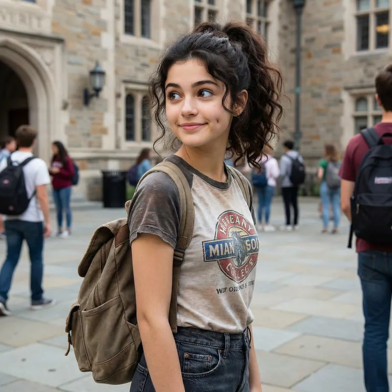 Youthful Details of an 18-Year-Old Teen Girl