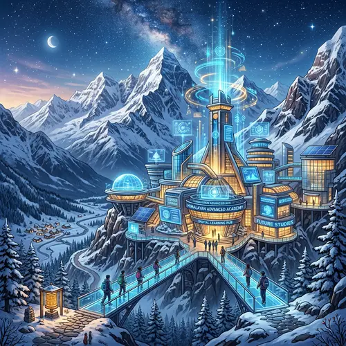 Futuristic Educational Institution in Himalayas | High-Tech School Design