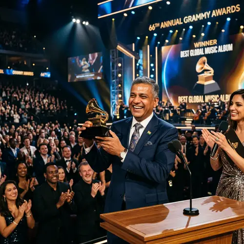 Indian Politician Wins Grammy Award | Accepts Golden Trophy