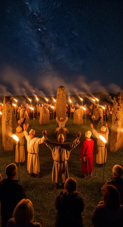 Ancient Illyrian Hilltop Rituals in Photorealism