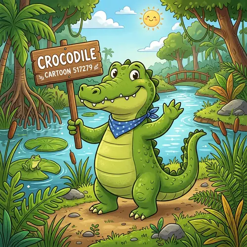 Cartoon Crocodile: Cute and Funny Characters