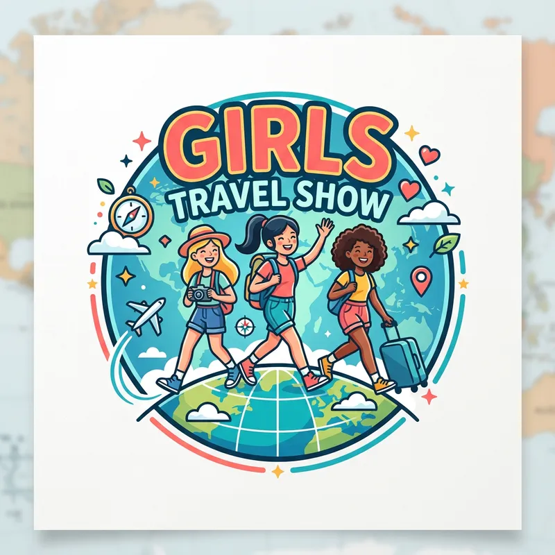 Girls Travel Show Logo Design