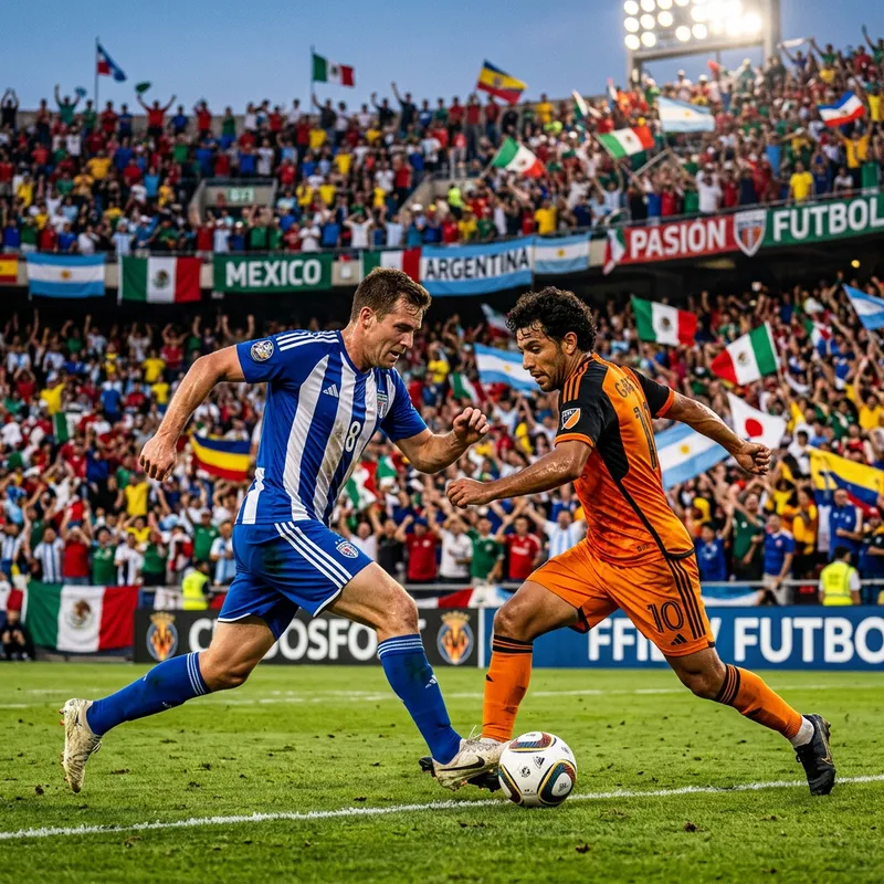 Vibrant Soccer Match: Intense Convergence of Male Players Vibrant Soccer Match: Intense Convergence of Male Players