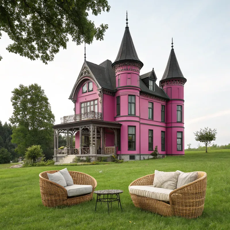 Fuchsia House with Cozy Garden Seating
