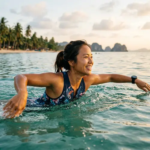 Swimming Vietnamese Woman Called Hina