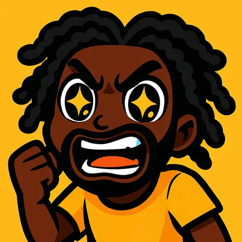 Vibrant Cartoon Emote for Gaming & Streaming | Fun Design