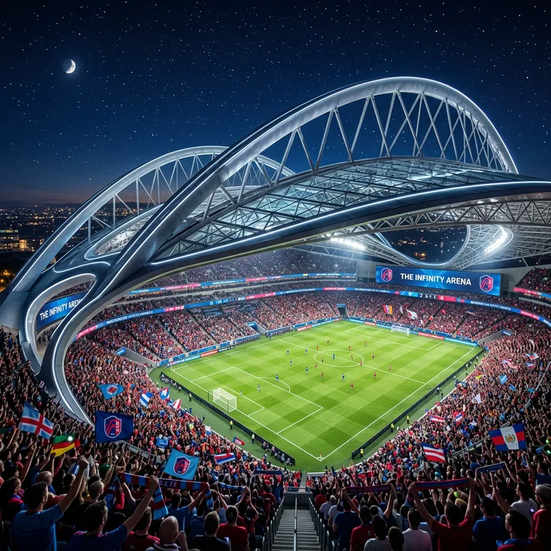 Estadio with Dazzling Crowd | Electrifying Atmosphere