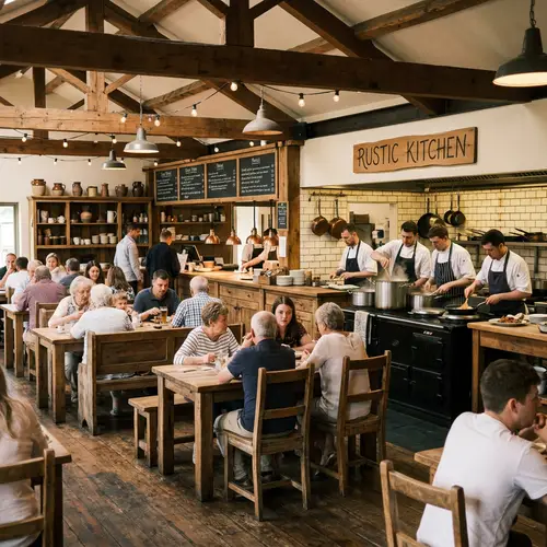 Rustic Cafeteria: Heartwarming Dining Experience