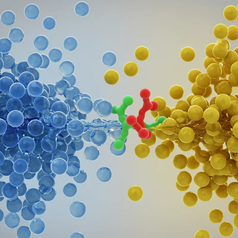Water and Oil Surfactant Illustration