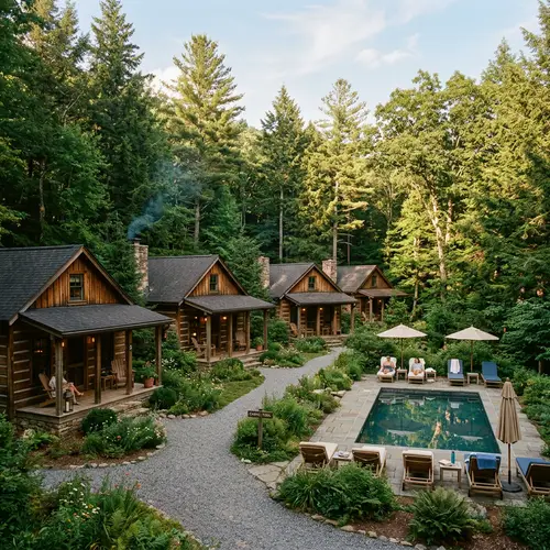Charming Small Cabin Resort with Pool