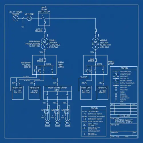 Electrical One Line Diagram Printable Design
