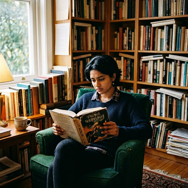 Koshal Hamal Reading a Book: Embracing Literature Koshal Hamal Reading a Book: Embracing Literature