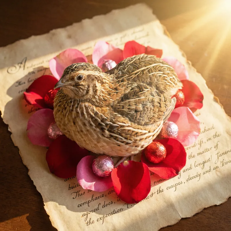 Valentine Quail Heart: A Lovely Surprise for Valentine's Day
