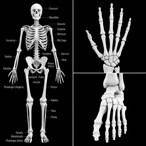 Anatomically Accurate Human Skeleton & Bones