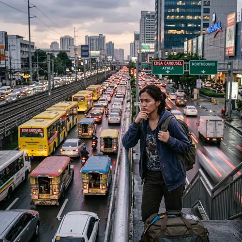 EDSA Traffic Scene: To Leave or Wait?
