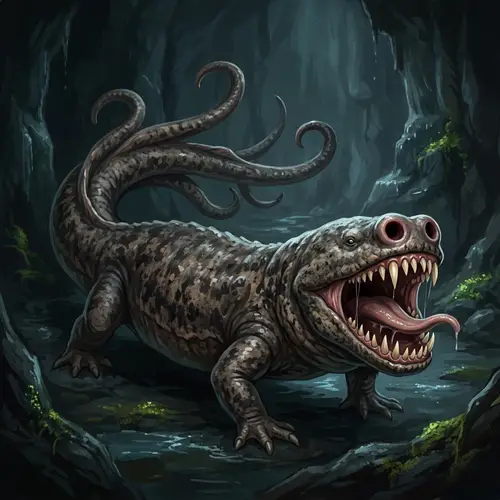 Mysterious Blind Salamander Monster