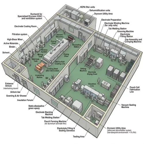 3D Floor Plan of Lithium-Ion Battery Lab