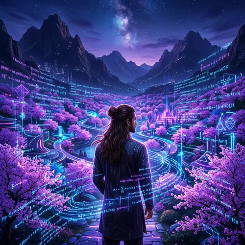 Surreal Valley of Coding & Nature