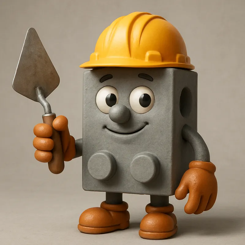 Realistic 2-Hole Building Block Character