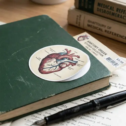 Anatomy Organ Sticker for Educational Use