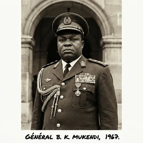 African Dictator in Black Military Uniform | Authority and Strength