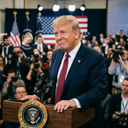 Smirking Donald Trump Image