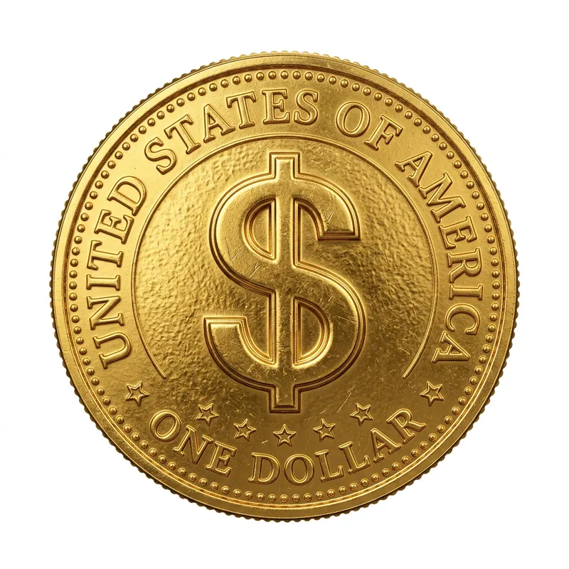 Hyper-Realistic Gold Coin Artwork - Photorealistic Design
