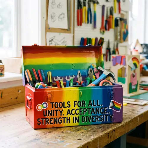 Colorful Toolbox: Symbolizing Neurodiversity & LGBTQ+ Support