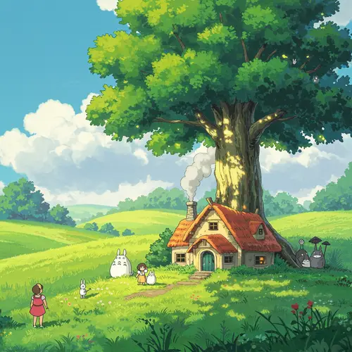 Explore Ghibly Style Artworks and Designs