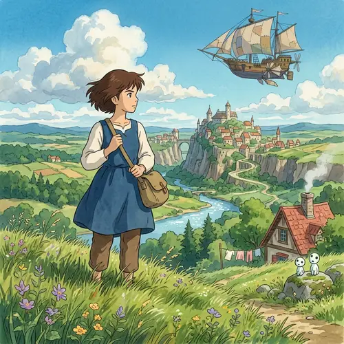 Explore Ghibly Style Artworks and Designs