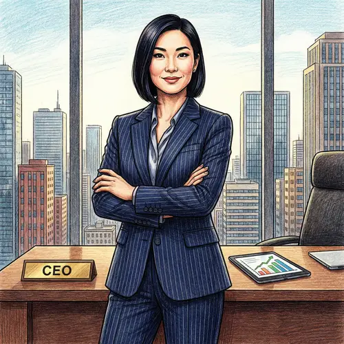 Confident Business Woman | Professional Asian Features