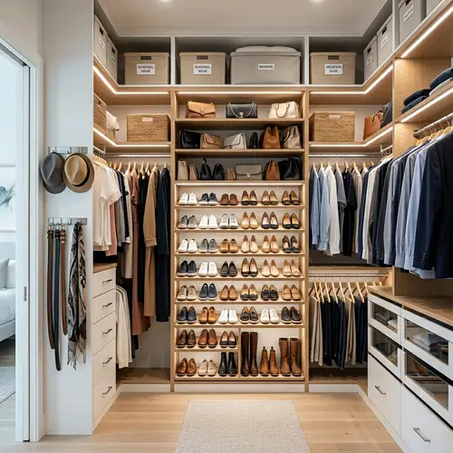 Modern Walk-In Closet Design Ideas