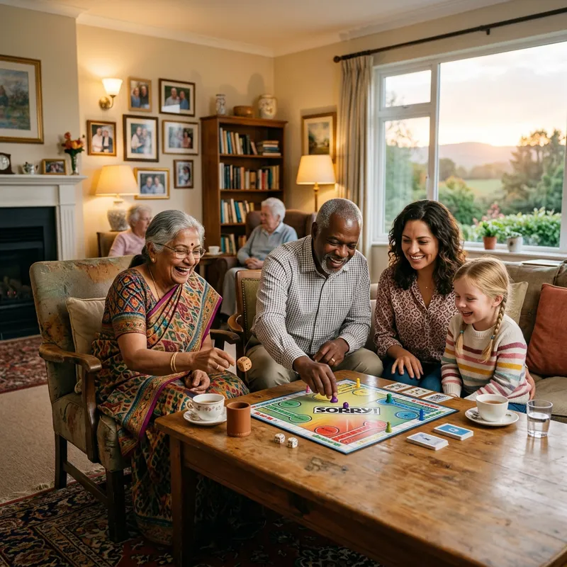 4-Generation Multi-Ethnic Family in Nursing Home 4-Generation Multi-Ethnic Family in Nursing Home