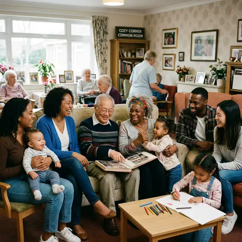 Four-Generation Family Bonding in a Nursing Home