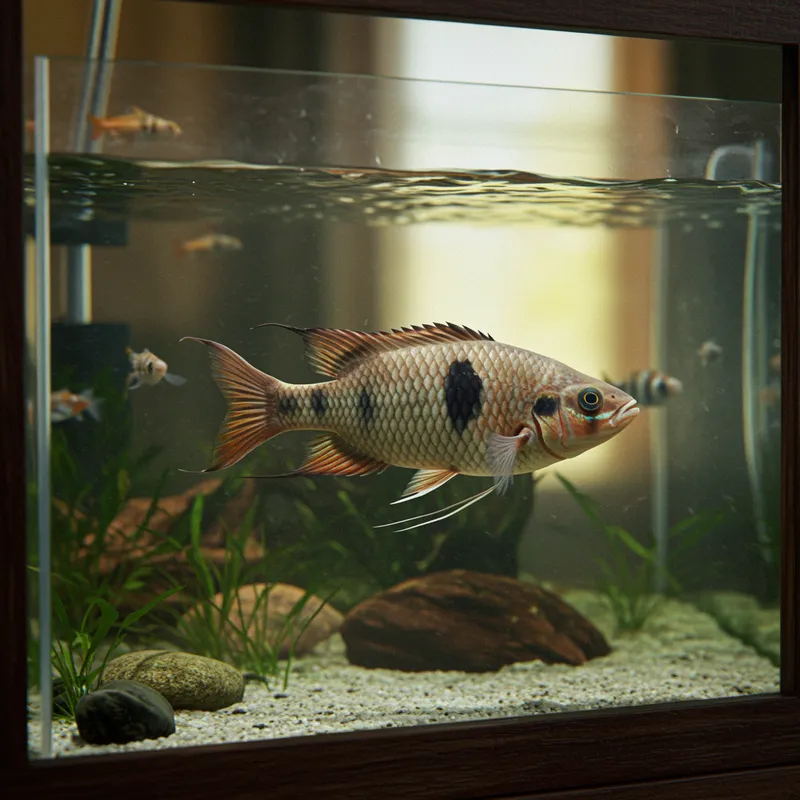 Giovannino the Fish on a Tank - Realistic Art Giovannino the Fish on a Tank - Realistic Art