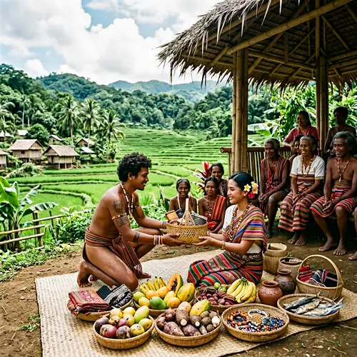 Indigenous Courtship Ritual in Serene Philippine Village