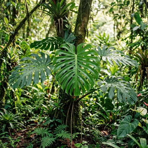Enchanting Monstera Tropical Beauty with Unique Hole-y Leaves
