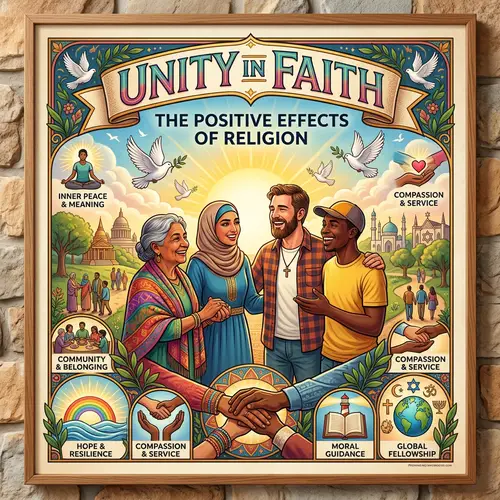 Unity in Faith: Positive Effects of Religion Poster