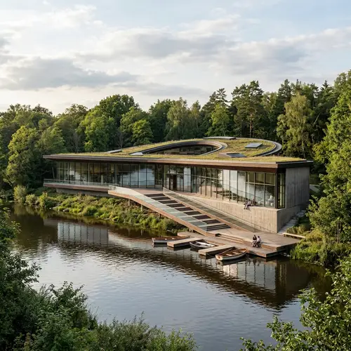 Famous Architect's Riverside Library Design