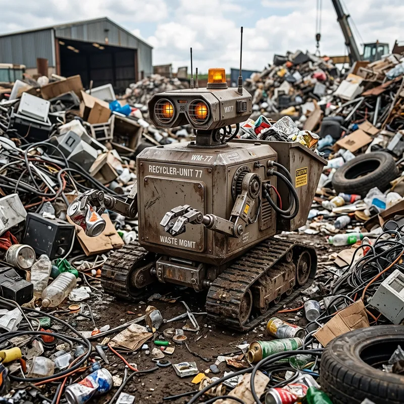 Cute Wall-E Drawing for Innovative Waste Management