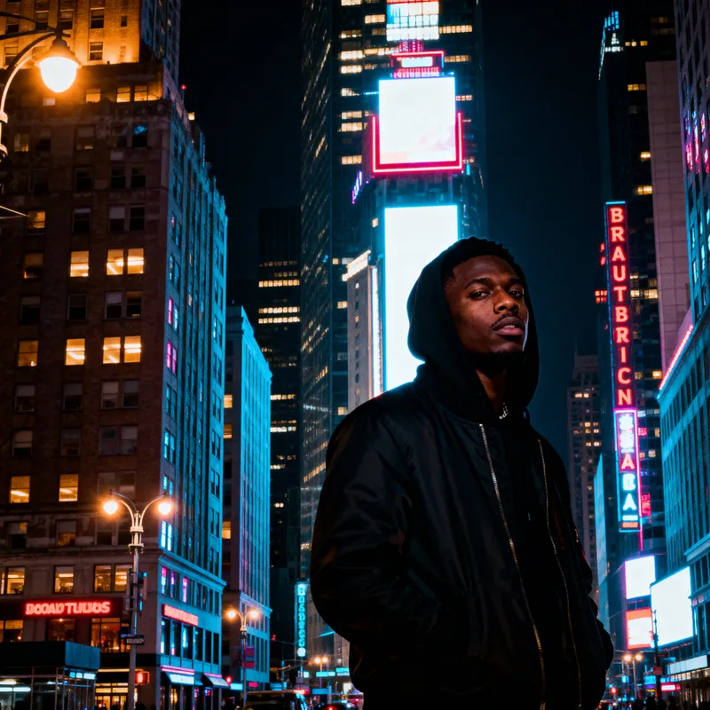 Vibrant Trap Music Album Cover Design