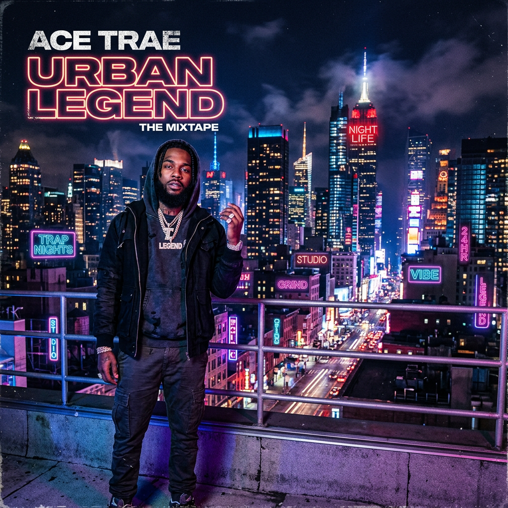 Vibrant Trap Music Album Cover Design | AI Art Generator | Easy