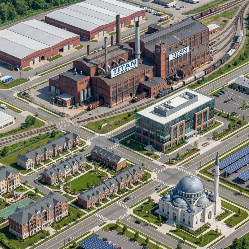 Train Brake Pad Factory: A Model Industrial Complex